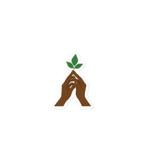 Hand to Leaf - Bubble-free stickers